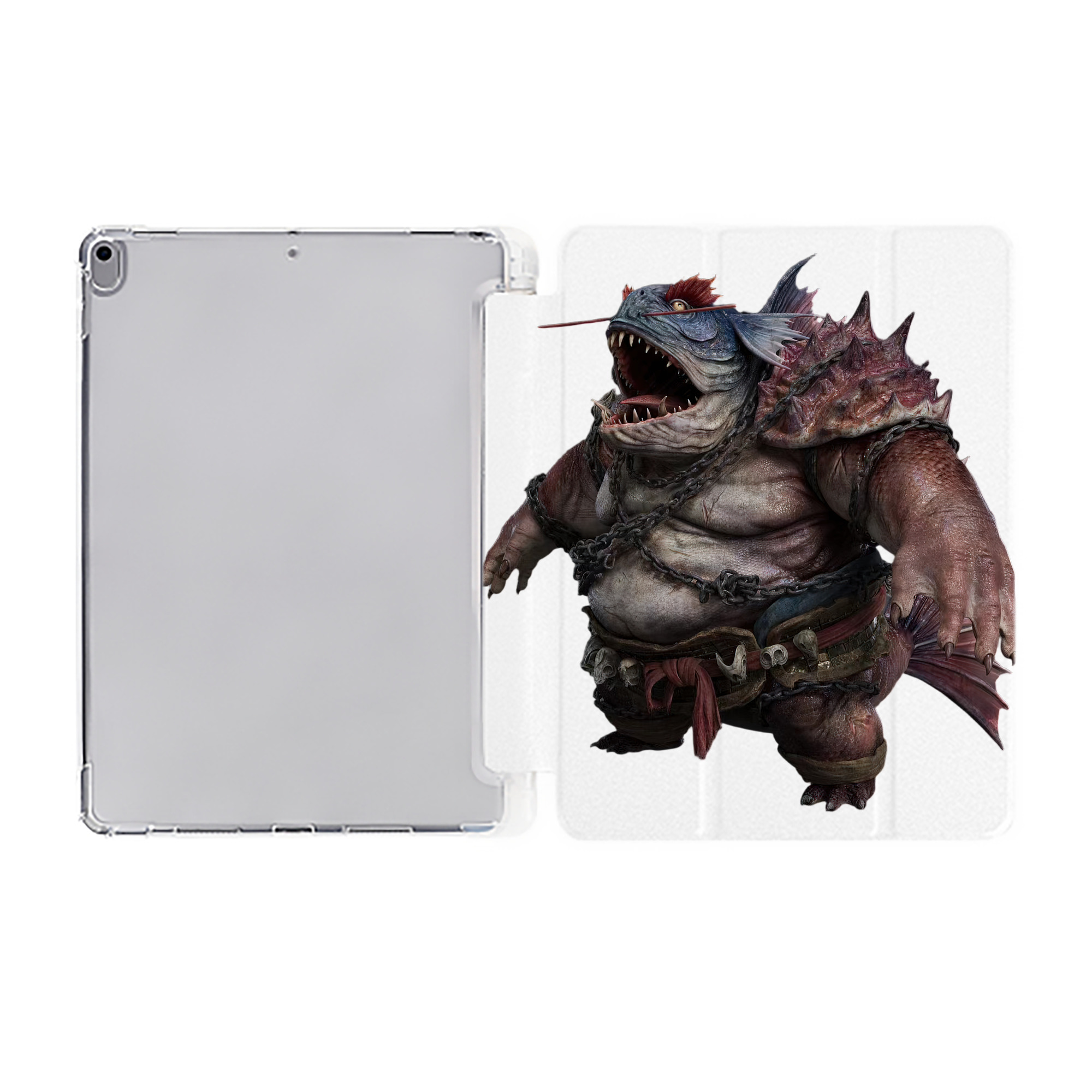 Ne Zha 2 ナタ 魔童の大暴れ IPad ケース ペン収納付き 三つ折りスタンド PUレザー×シリコン 対応機種9.5/10.5/10.9インチ